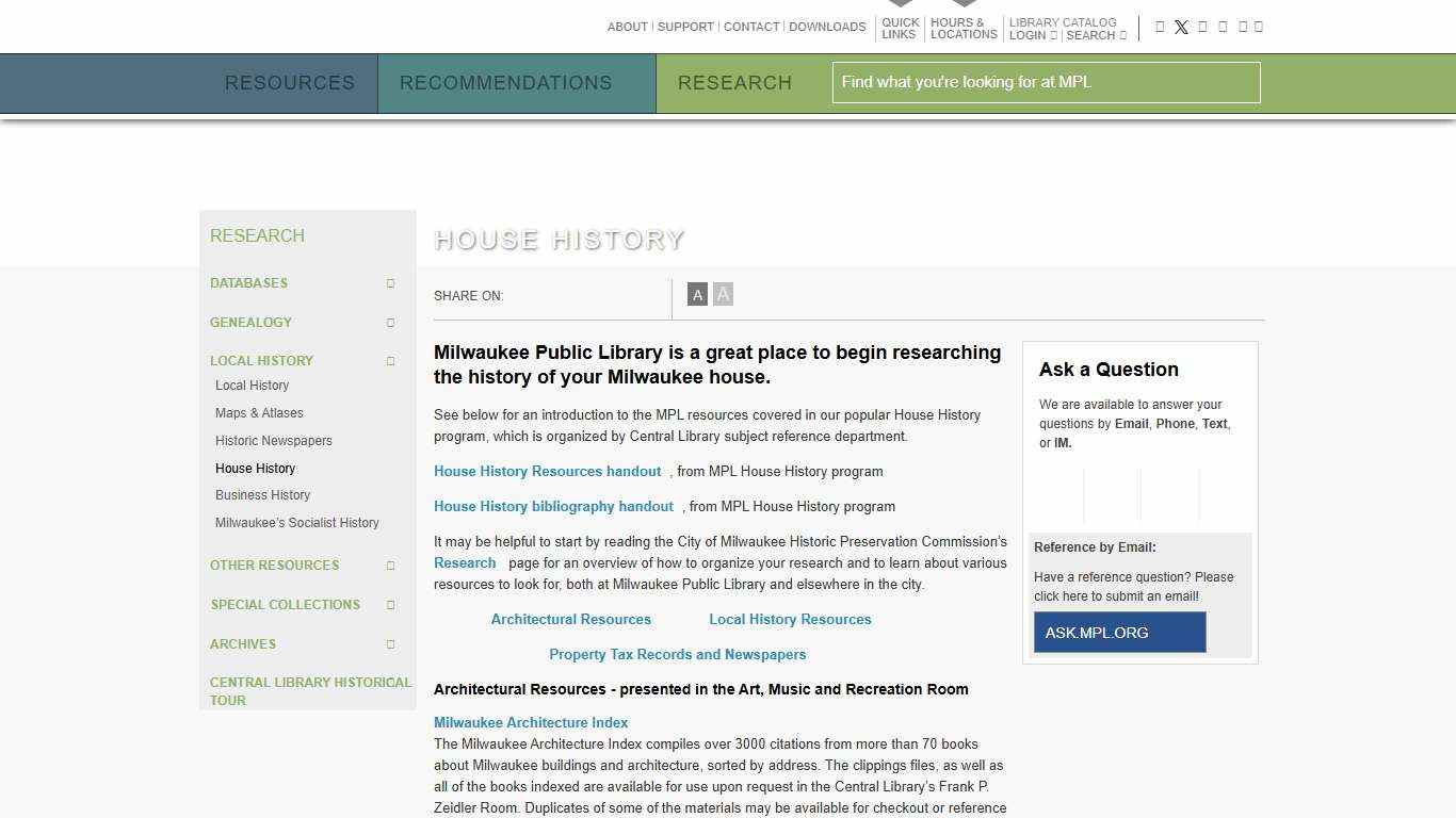 House History · MPL